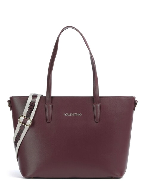 MARIO VALENTINO ZERO RE Bolsa de compras con bandolera con logotipo ciruela pasa - Bolsos Mujer