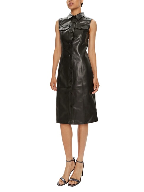 CALVIN KLEIN CK JEANS Vestido sin mangas hasta la rodilla ck negro - Ropa de mujer