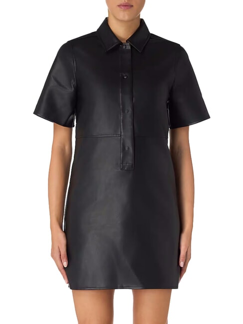 CALVIN KLEIN CK JEANS Vestido camisero corto con botones ck negro - Ropa de mujer