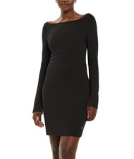 CALVIN KLEIN CK JEANS Vestido corto con cuello barco y manga larga. - Ropa de mujer