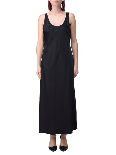 CALVIN KLEIN CK Vestido lencero largo de viscosa negro - Ropa de mujer