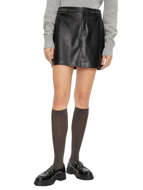 CALVIN KLEIN CK JEANS Minifalda suave ck negro - Faldas de mujer