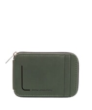 PIQUADRO PQJ Monedero de cuero VERDE - Carteras Hombre - 1