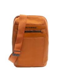 PIQUADRO WOODY Mochila de un solo hombro de tejido de piel NARANJA - Mochilas para port&aacute;til - 1