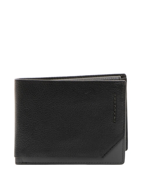 PIQUADRO TALLIN Billetera de cuero negro - Carteras Hombre