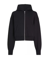 CALVIN KLEIN CK JEANS Sudadera corta con capucha y cremallera completa - Sudaderas de mujer