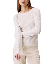 CALVIN KLEIN CK JEANS Suéter de algodón con cuello redondo - Suéteres de mujer