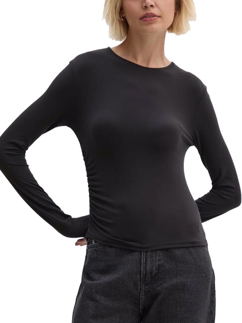 CALVIN KLEIN CK JEANS Camiseta de manga larga con cuello redondo ck negro - camiseta