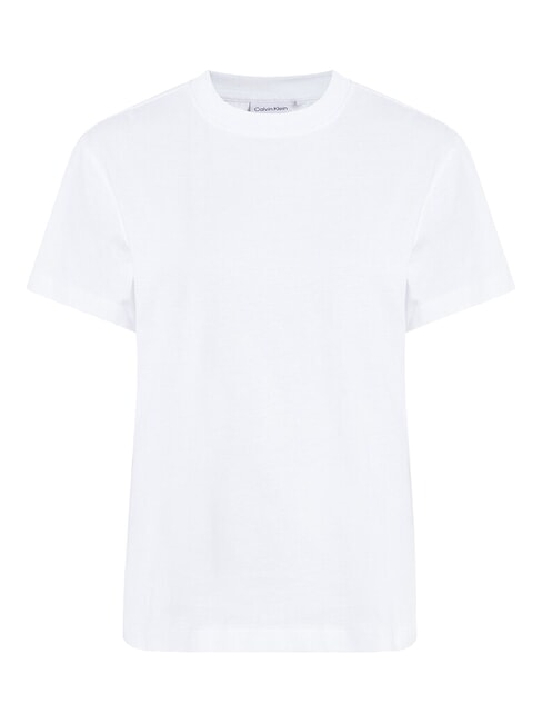 CALVIN KLEIN CK Camiseta de manga corta con espalda recortada blanco brillante - camiseta