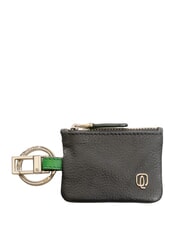 PIQUADRO SPLASH  Llavero de cuero NEGRO / VERDE - Llaveros - 1