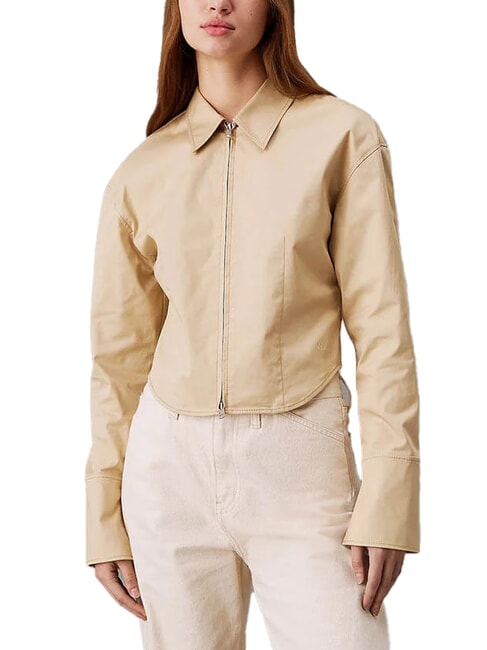 CALVIN KLEIN CK JEANS  caqui pálido - Camisas