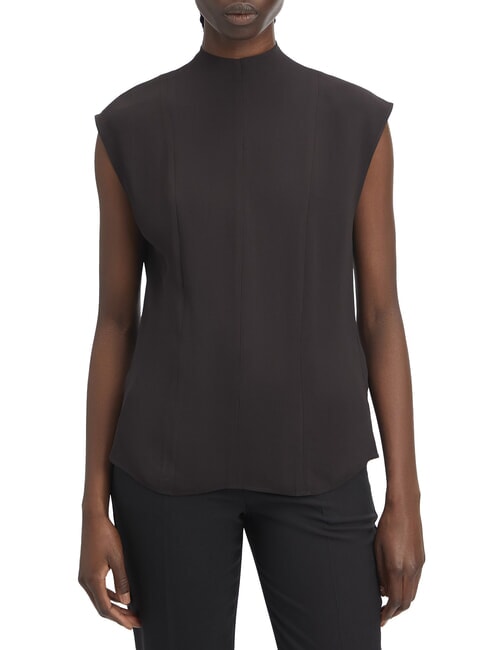 CALVIN KLEIN CK Camisa blusa de viscosa de manga corta ck negro - Camisas