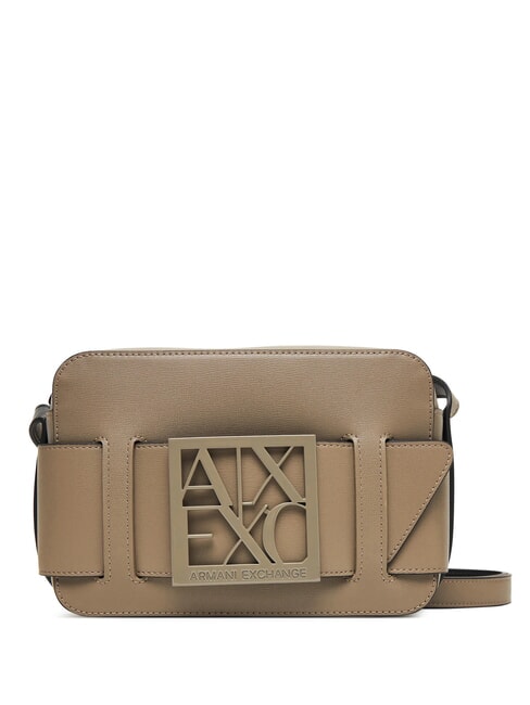 ARMANI EXCHANGE A|X BUCKLE Bolsa de hombro lubina marrón - Bolsos Mujer