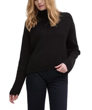 CALVIN KLEIN CK JEANS Suéter de cuello alto de algodón de corte relajado - Suéteres de mujer