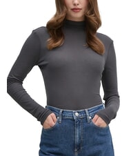 CALVIN KLEIN CK JEANS Suéter de cuello alto de algodón - Suéteres de mujer