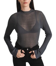 CALVIN KLEIN CK JEANS Suéter de cuello redondo transparente - Suéteres de mujer