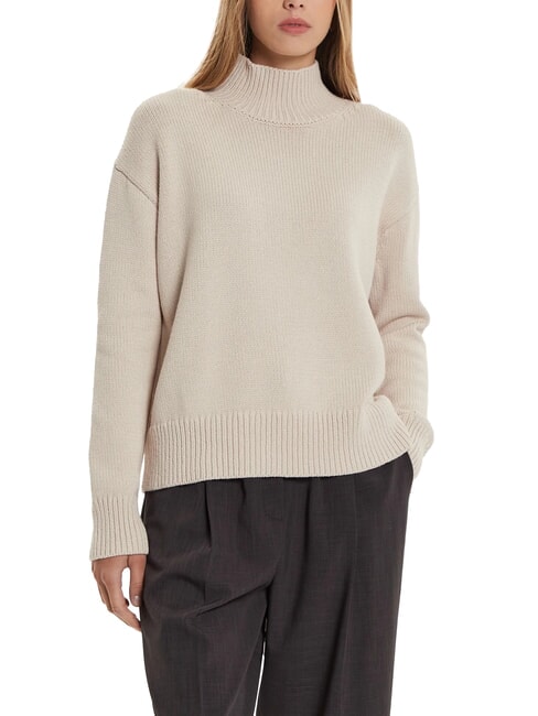 CALVIN KLEIN CK Suéter de cuello alto de corte relajado mañana gris - Suéteres de mujer