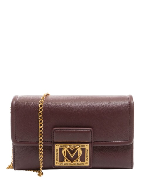 LOVE MOSCHINO SMART DAILY Bolso de mano con cadena vino - Bolsos Mujer