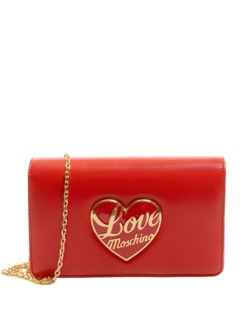LOVE MOSCHINO LOVE HEART  Bolso de hombro ROJO - Bolsos Mujer