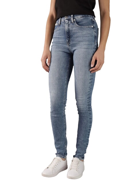 CALVIN KLEIN CK JEANS Vaqueros ajustados de cintura alta dril - Jeans