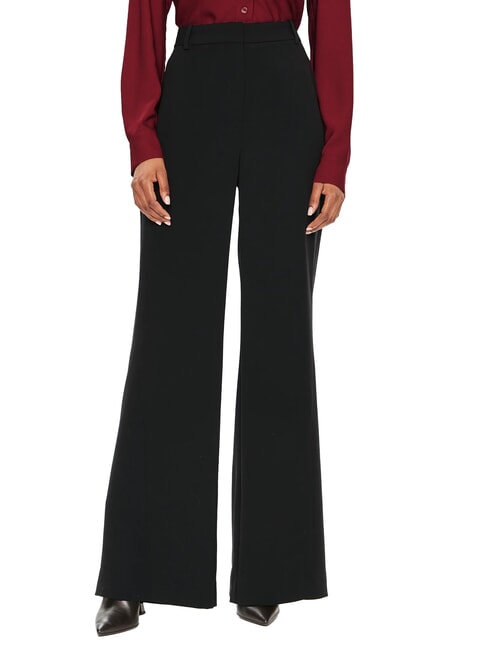 CALVIN KLEIN CK Pantalones palazzo suaves ck negro - Pantalones de mujer