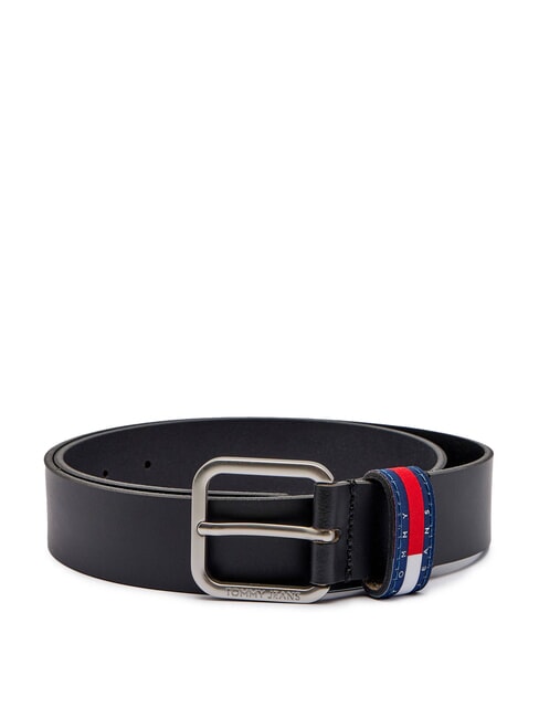 TOMMY HILFIGER TJM RYAN Cinturón de cuero negro - Cinturones