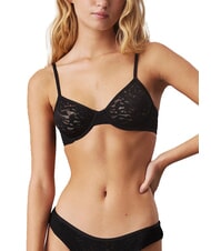 CALVIN KLEIN CK Sujetador balconette de encaje negro - Ropa interior femenina - 1