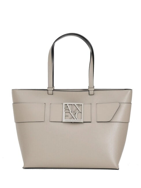 ARMANI EXCHANGE A|X BUCKLE Bolsa de hombro lubina marrón - Bolsos Mujer