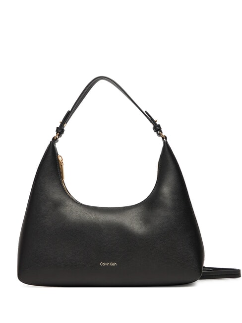 CALVIN KLEIN EMBOSSED LOGO Bolso de hombro, con correa para el hombro coco negro/tostado - Bolsos Mujer