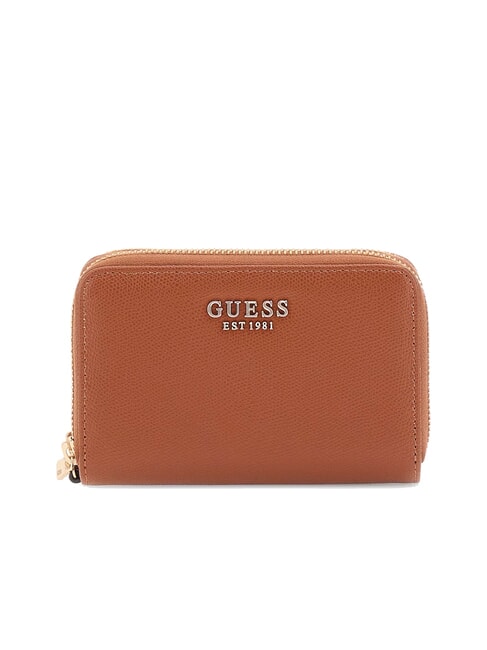 GUESS AMORETTE Cartera mediana de dos cremalleras COGNAC - Carteras Mujer