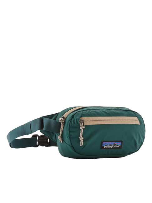 PATAGONIA TERRAVIA MINI Pequeña bolsa plegable verde cascada - Riñoneras