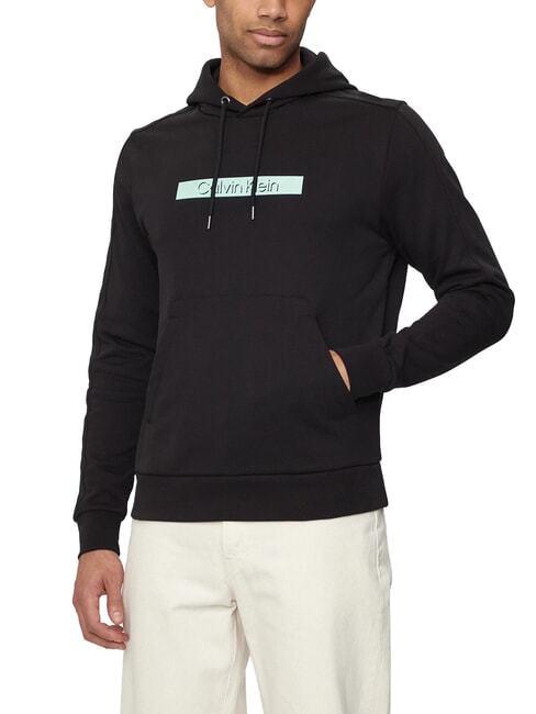 CALVIN KLEIN CK Sudadera con capucha y estampado de logotipo ck negro - Sudaderas