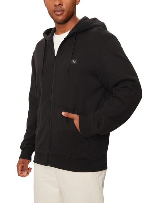 CALVIN KLEIN CK JEANS Sudadera con capucha y cremallera completa ck negro - Sudaderas