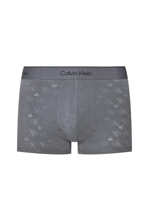 CALVIN KLEIN CK Calzoncillos bóxer con logotipo de corazón por toda la prenda turbulencia del monograma de corazones - Calzoncillos de hombre
