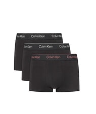 CALVIN KLEIN CK 3 bóxers elásticos con logo de lurex - Calzoncillos de hombre