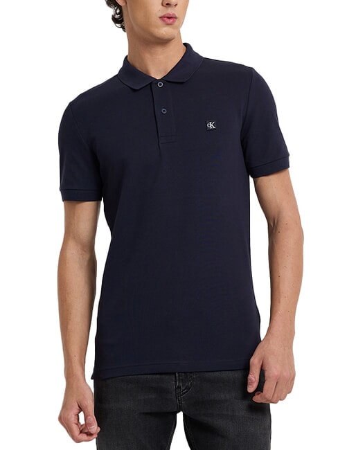 CALVIN KLEIN CK JEANS Polo de algodón de manga corta cielo nocturno - camisa polo