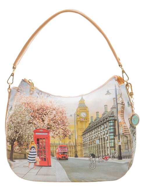 YNOT YESBAG  Bolso de hombro estampado Rosa inglesa - Bolsos Mujer