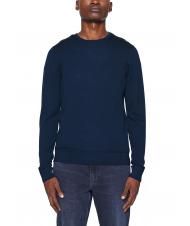 CALVIN KLEIN SUPERIOR WOOL Jersey de lana con cuello redondo - Suéteres de los hombres