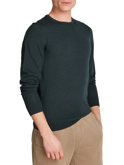 CALVIN KLEIN SUPERIOR WOOL Jersey de lana con cuello redondo brezo del bosque de medianoche - Suéteres de los hombres