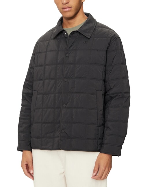 CALVIN KLEIN CK JEANS Chaqueta de cuello acolchado de peso medio ck negro - Chaquetas de hombre