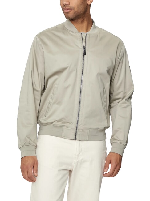 CALVIN KLEIN CK Chaqueta bomber de satén elástico Niebla de Londres - Chaquetas de hombre