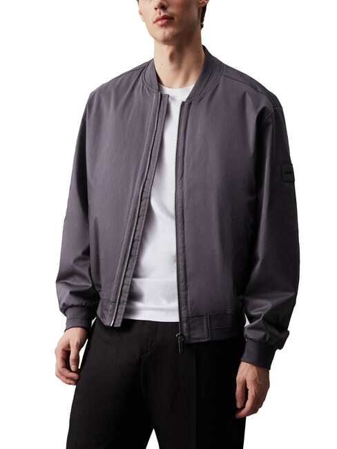 CALVIN KLEIN CK Chaqueta bomber de satén elástico Puerta de Hierro - Chaquetas de hombre