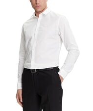 CALVIN KLEIN CK JEANS Camisa de manga larga el&aacute;stica y ajustada blanco brillante - Camisas de hombre - 1