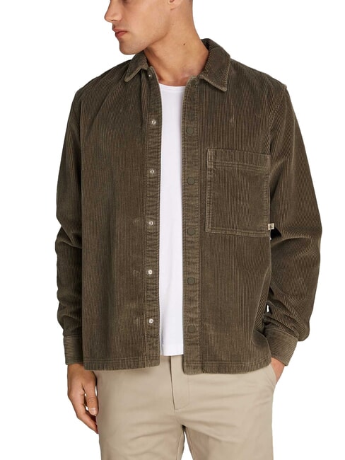 CALVIN KLEIN CK JEANS Camisa de pana de manga larga de corte relajado pista - Camisas de hombre