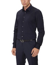 CALVIN KLEIN CK Camisa de popelina de algodón de corte entallado - Camisas de hombre