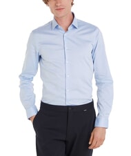 CALVIN KLEIN CK Camisa de manga larga de algodón de corte entallado - Camisas de hombre