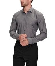 CALVIN KLEIN CK Camisa de manga larga de corte entallado que no necesita planchado - Camisas de hombre