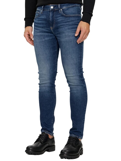 CALVIN KLEIN CK JEANS Vaqueros ajustados mezclilla oscura - Jeans