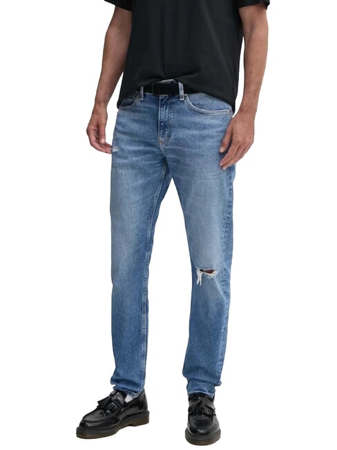 CALVIN KLEIN CK JEANS Vaqueros ajustados de talle alto dril - Jeans