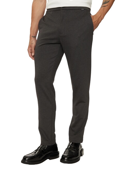 CALVIN KLEIN CK Pantalones slim fit con cintura elástica brezo gris oscuro - Pantalones